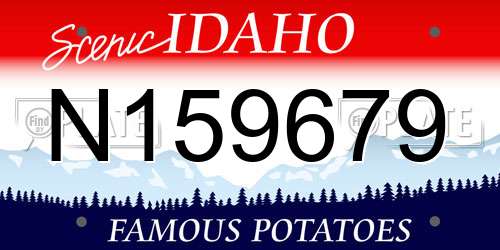 N159679 Idaho License Plate