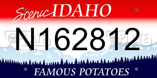 N162812 Idaho License Plate