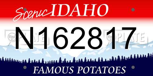 N162817 Idaho License Plate