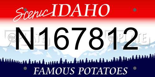 N167812 Idaho License Plate