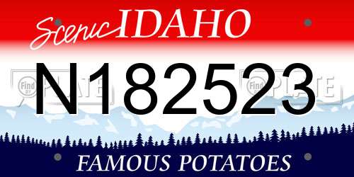 N182523 Idaho License Plate
