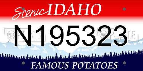 N195323 Idaho License Plate