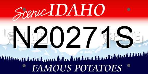 N20271S Idaho License Plate