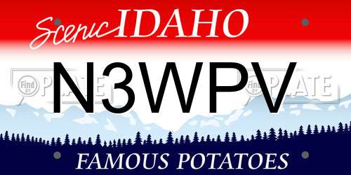 N3WPV Idaho License Plate