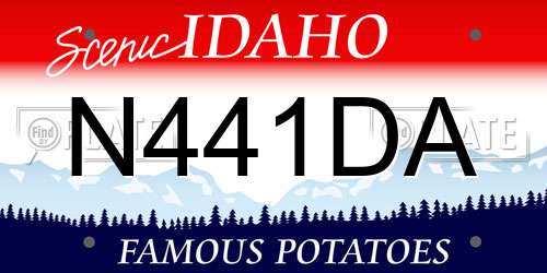 N441DA Idaho License Plate