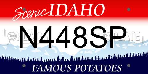 N448SP Idaho License Plate