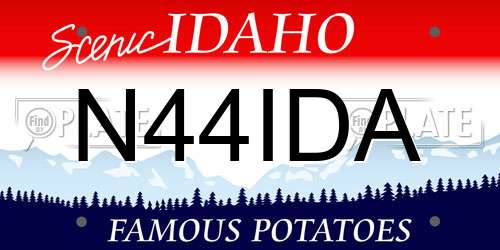 N44IDA Idaho License Plate