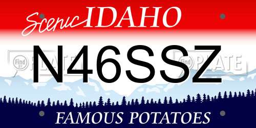 N46SSZ Idaho License Plate