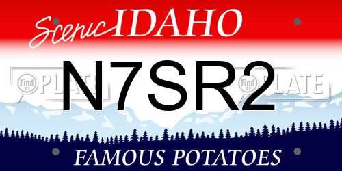 N7SR2 Idaho License Plate