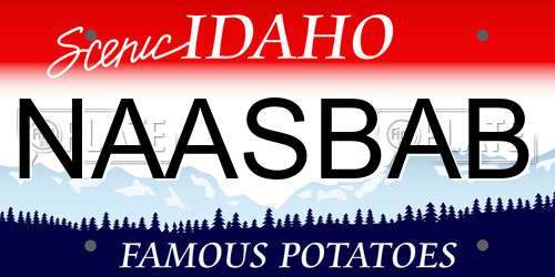 NAASBAB Idaho License Plate