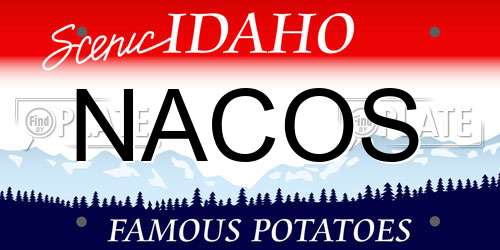 NACOS Idaho License Plate