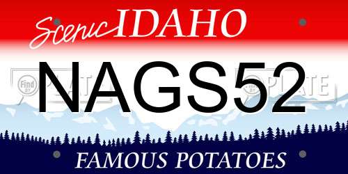 NAGS52 Idaho License Plate