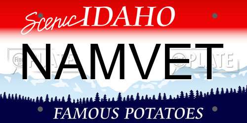 NAMVET Idaho License Plate