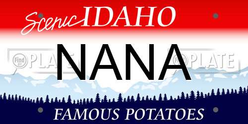 NANA Idaho License Plate