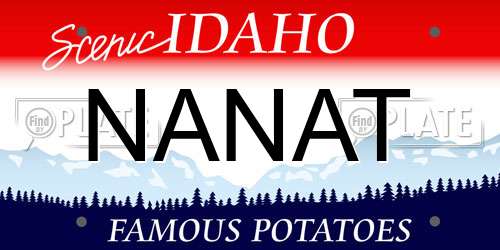 NANAT Idaho License Plate