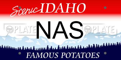 NAS Idaho License Plate