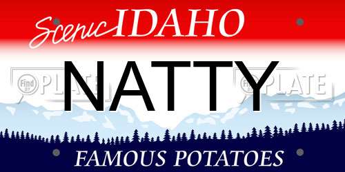 NATTY Idaho License Plate