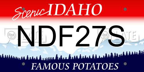 NDF27S Idaho License Plate