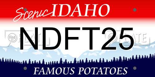NDFT25 Idaho License Plate