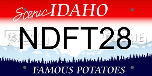 NDFT28 Idaho License Plate