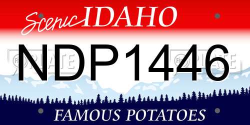 NDP1446 Idaho License Plate