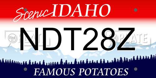 NDT28Z Idaho License Plate