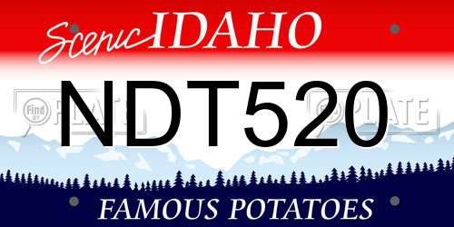 NDT520 Idaho License Plate