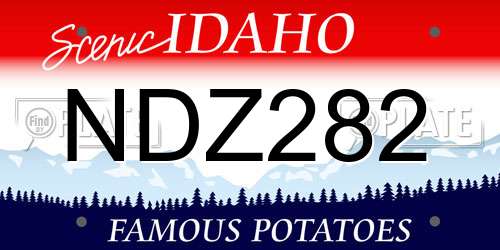 NDZ282 Idaho License Plate