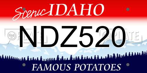 NDZ520 Idaho License Plate