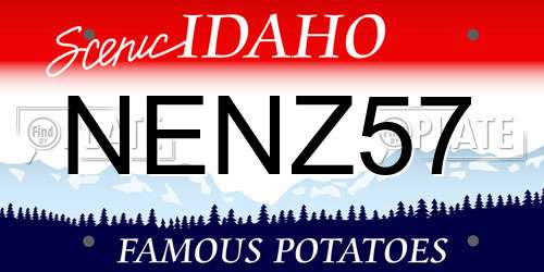 NENZ57 Idaho License Plate