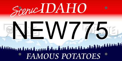 NEW775 Idaho License Plate
