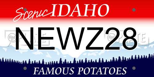 NEWZ28 Idaho License Plate