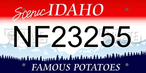 NF23255 Idaho License Plate