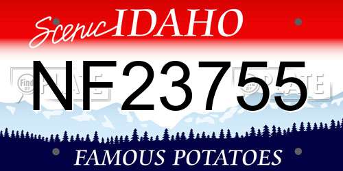 NF23755 Idaho License Plate