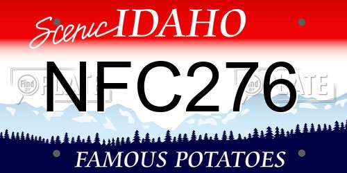 NFC276 Idaho License Plate
