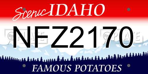 NFZ2170 Idaho License Plate