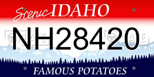 NH28420 Idaho License Plate