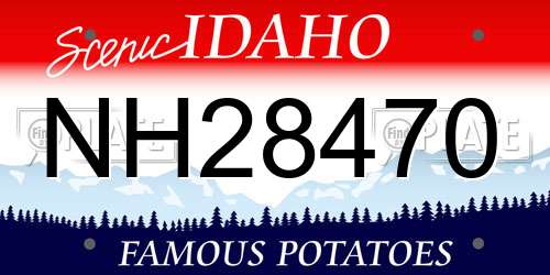 NH28470 Idaho License Plate