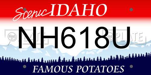 NH618U Idaho License Plate