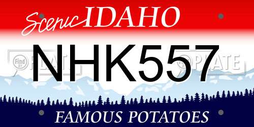 NHK557 Idaho License Plate
