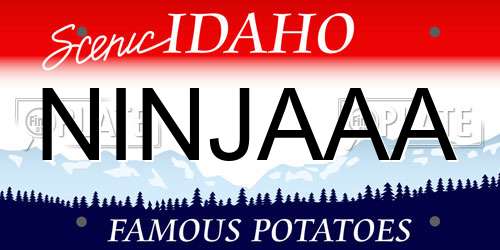 NINJAAA Idaho License Plate