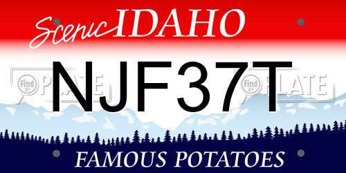 NJF37T Idaho License Plate