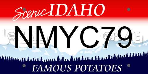 NMYC79 Idaho License Plate