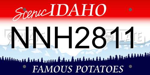 NNH2811 Idaho License Plate