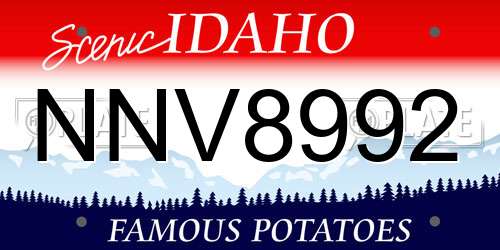 NNV8992 Idaho License Plate