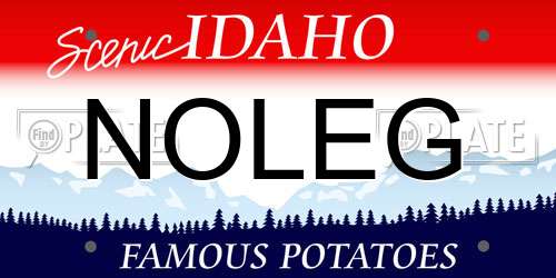 NOLEG Idaho License Plate