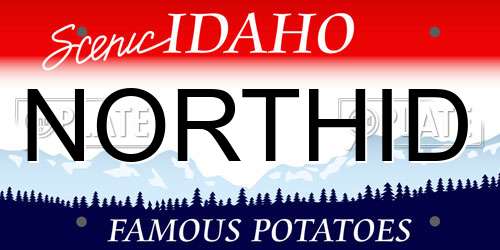 NORTHID Idaho License Plate