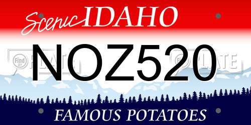 NOZ520 Idaho License Plate