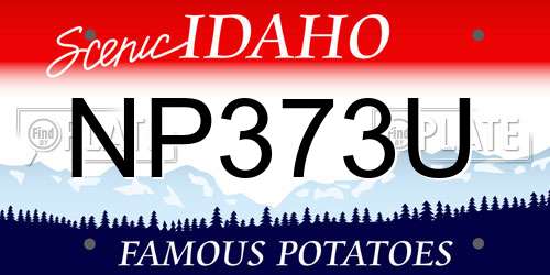 NP373U Idaho License Plate