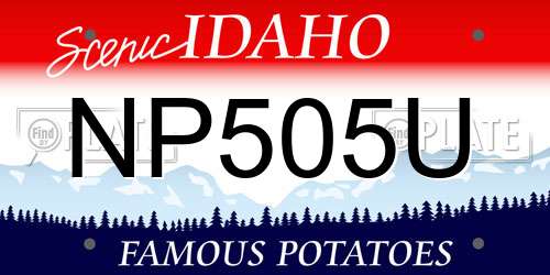 NP505U Idaho License Plate